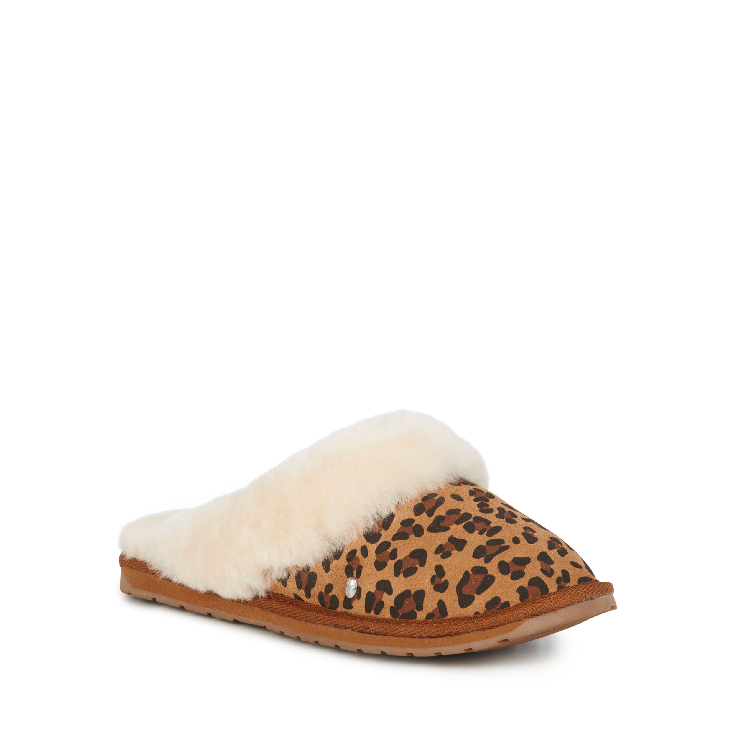 Jolie Leopard Womens Sheepskin Slipper EMU Australia