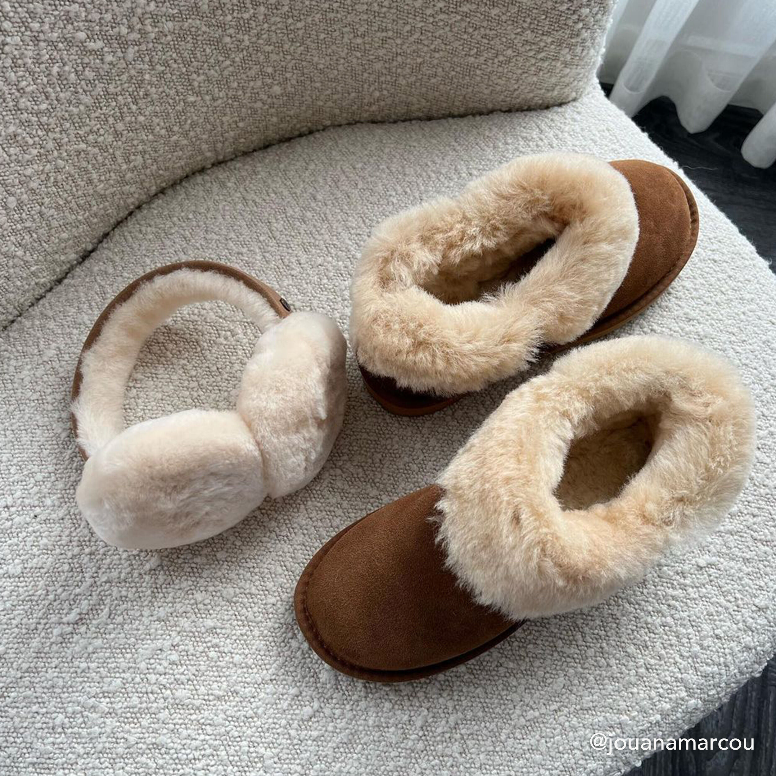 小物 EMU Australia Sheepskin Ear Warmers DG EMU Australia Sheepskin Ear Warmers DG
