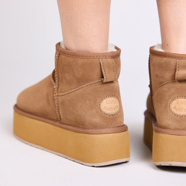 Sněhule EMU Australia Stinger Micro Flatform W13082 Béžová