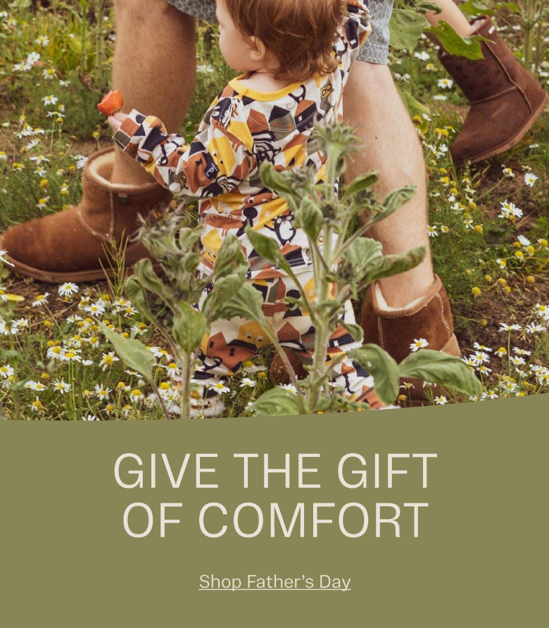 ADD ALT TEXT reads: Give the Gift of Comfort. Shop Father's Day.