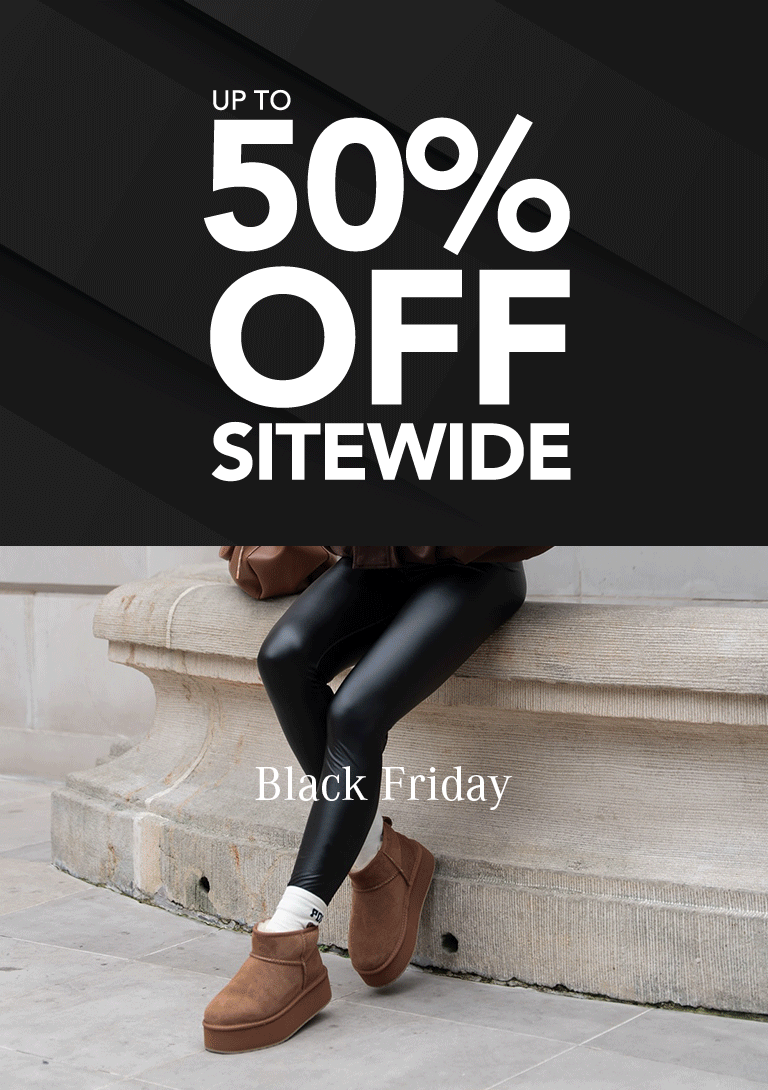 ADD ALT TEXT reads:Black Friday - up to 50% off sitewide